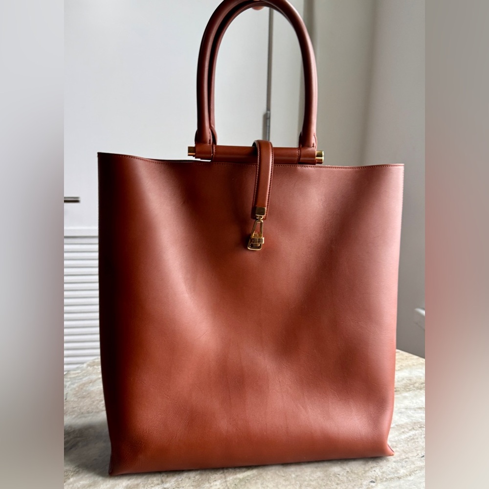 GABRIELA HEARST VEVERS Tote Cognac Brown Carryon Leather Bag Shopper Handbag